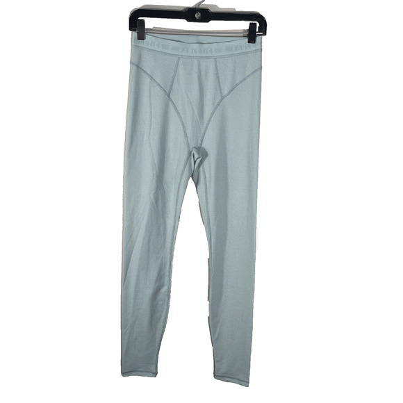 Fabletics Leggings Women's M Pull On Waffle Knit Mint Elastic Waist Athletic - Picture 1 of 10